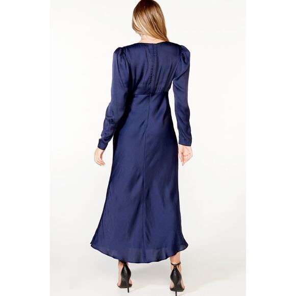 French Navy Bardot Rylee Button Down Maxi Dress 6/S - Picture 11 of 11